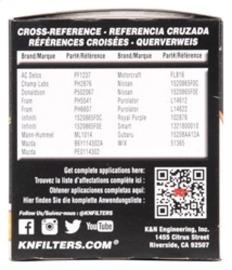 K&N Engineering - K&N 03 - 07 Mitsubishi Lancer Wrench - Off Oil Filer - Panda Motorworks