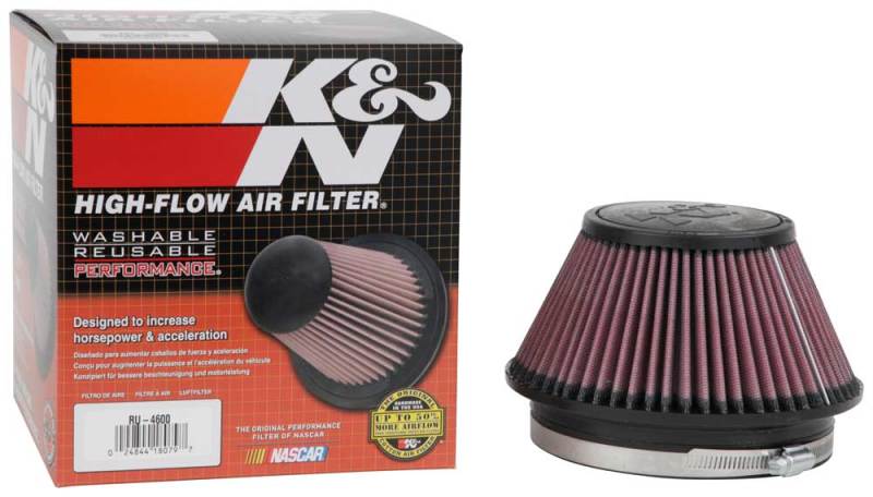 K&N Engineering - K&N Filter 6 inch Flange 7.5 inch Base 4.5 Top 4 inch Height - Panda Motorworks