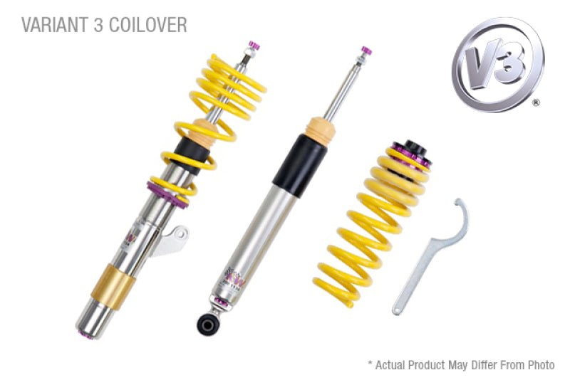 KW - KW Coilover Kit V3 Inox VW Golf VII w/ DCC 2WD Hatch - Panda Motorworks