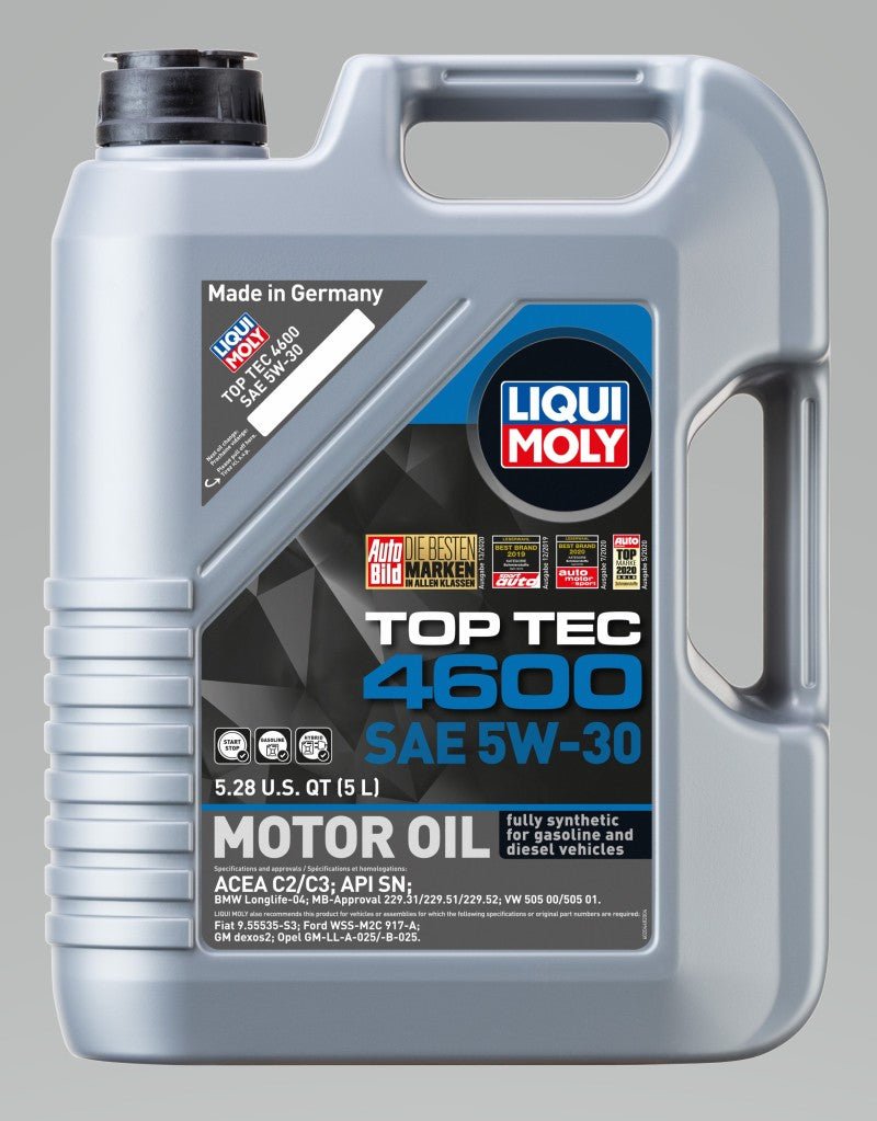 LIQUI MOLY - LIQUI MOLY 5L Top Tec 4600 Motor Oil 5W30 - Case of 4 - Panda Motorworks
