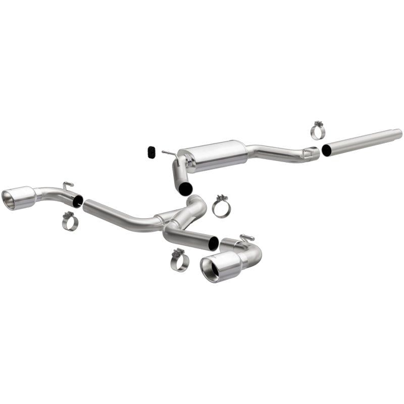 Magnaflow - MagnaFlow 18 - 19 VW GTI 2.0L 409 SS Polished 3in Touring Series Cat - Back Exhaust - Panda Motorworks