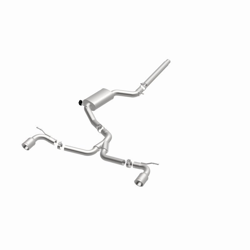 Magnaflow - MagnaFlow SYS C/B Dual Split Rear Exit 4in Polished Tips 2015 VW GTI 2.0L Turbo - Panda Motorworks