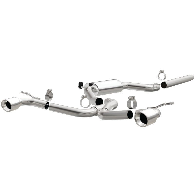 Magnaflow - MagnaFlow SYS C/B Dual Split Rear Exit 4in Polished Tips 2015 VW GTI 2.0L Turbo - Panda Motorworks