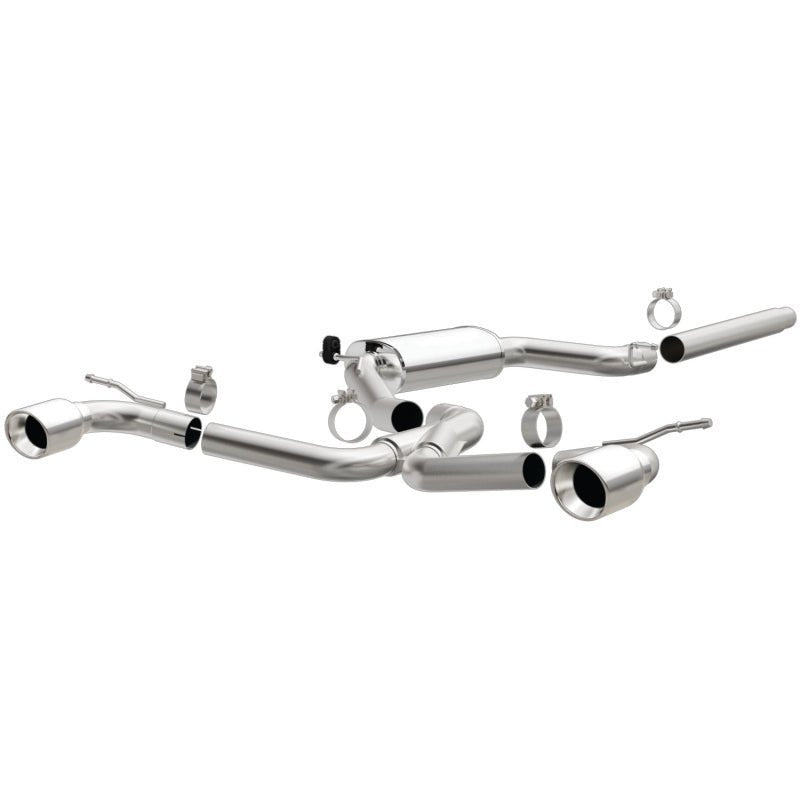 Magnaflow - MagnaFlow SYS C/B Dual Split Rear Exit 4in Polished Tips 2015 VW GTI 2.0L Turbo - Panda Motorworks