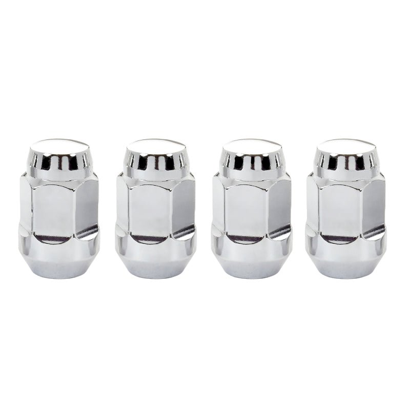 McGard - McGard Hex Lug Nut (Cone Seat Bulge Style) M12X1.5 / 3/4 Hex / 1.45in. Length (4 - Pack) - Chrome