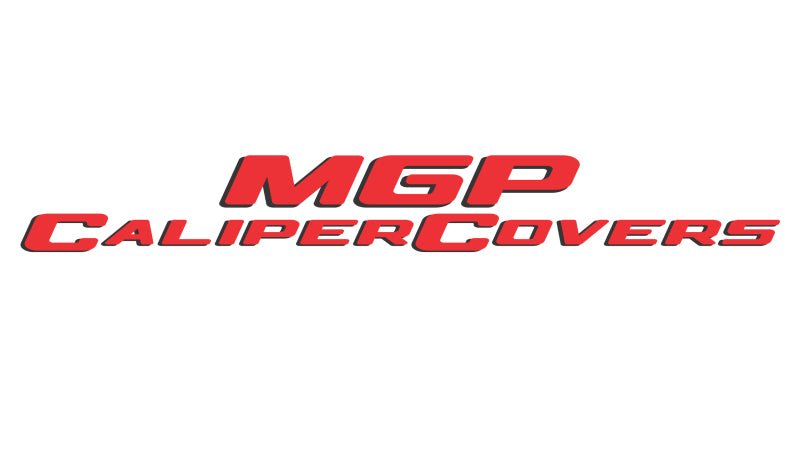MGP - MGP 4 Caliper Covers Engraved Front & Rear MGP Black finish silver ch - Panda Motorworks