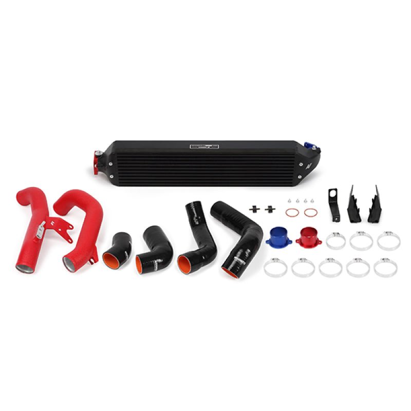 Mishimoto - Mishimoto 2016+ Honda Civic 1.5T / 2017+ Honda Civic Si Black Intercooler Kit w/Red Pipes