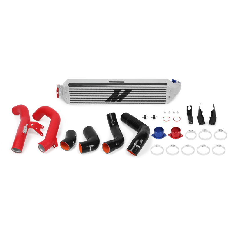 Mishimoto - Mishimoto 2016+ Honda Civic 1.5T / 2017+ Honda Civic Si Silver Intercooler Kit w/Red Pipes