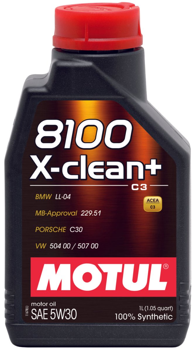 Motul - Motul 1L Synthetic Engine Oil 8100 5W30 X - CLEAN - LL04 - MB 229.51 - 504.00 - 507.00 - Case of 14