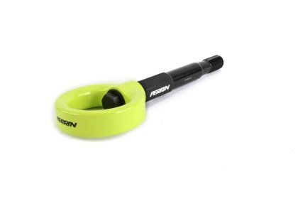 Perrin Performance - Perrin 15 - 17 Subaru WRX/STI Tow Hook Kit (Front) - Neon Yellow