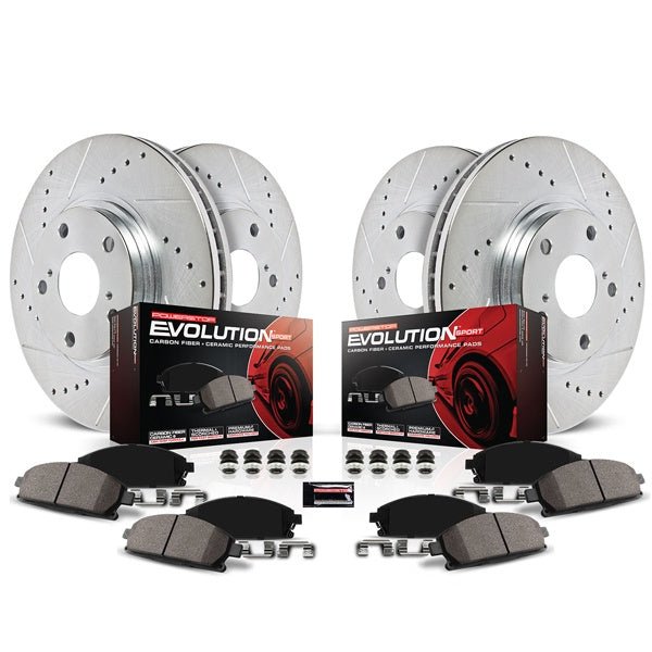 PowerStop - Power Stop 14.5 - 18 Ford Focus Front & Rear Z23 Evolution Sport Brake Kit