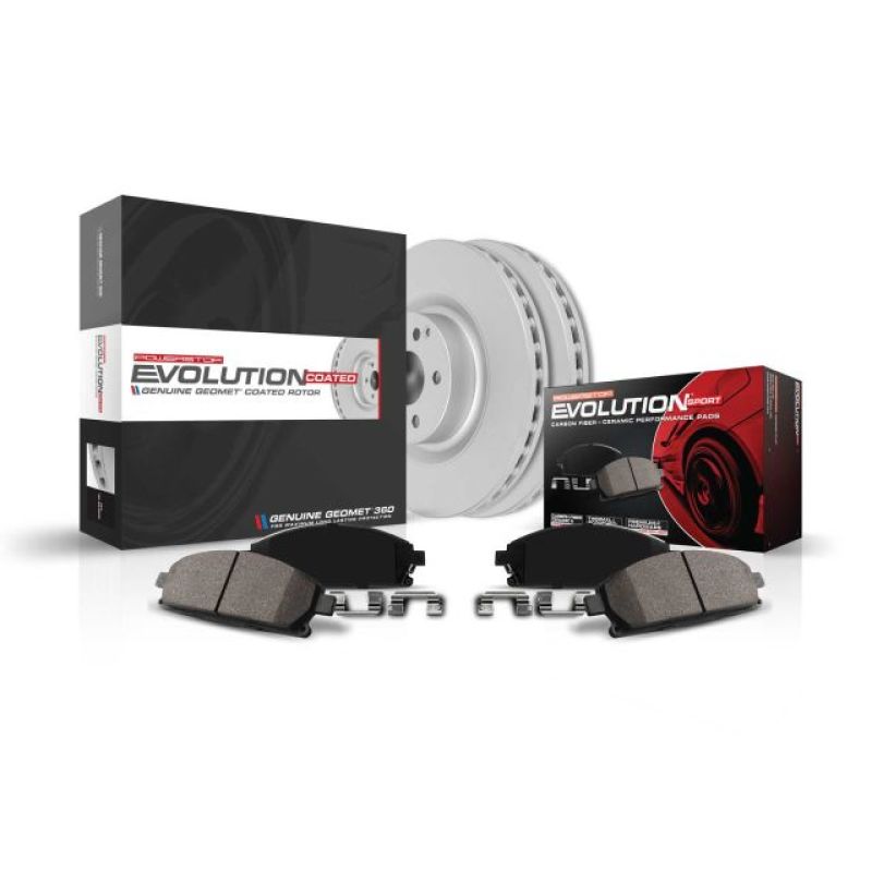 PowerStop - Power Stop 15 - 18 Volkswagen Golf Rear Z23 Evolution Sport Coated Brake Kit - Panda Motorworks