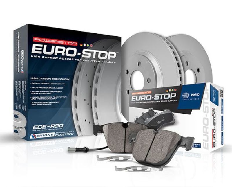 PowerStop - Power Stop 2019 Audi A3 Quattro Rear Euro - Stop Brake Kit - Panda Motorworks