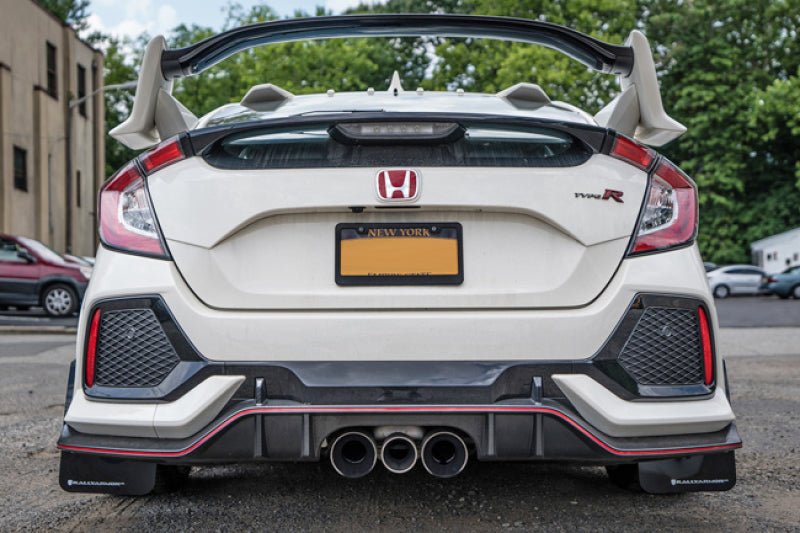 Rally Armor - Rally Armor 17 - 18 Honda Civic Type R (Type R Only) UR Black Mud Flap w/ Red Logo