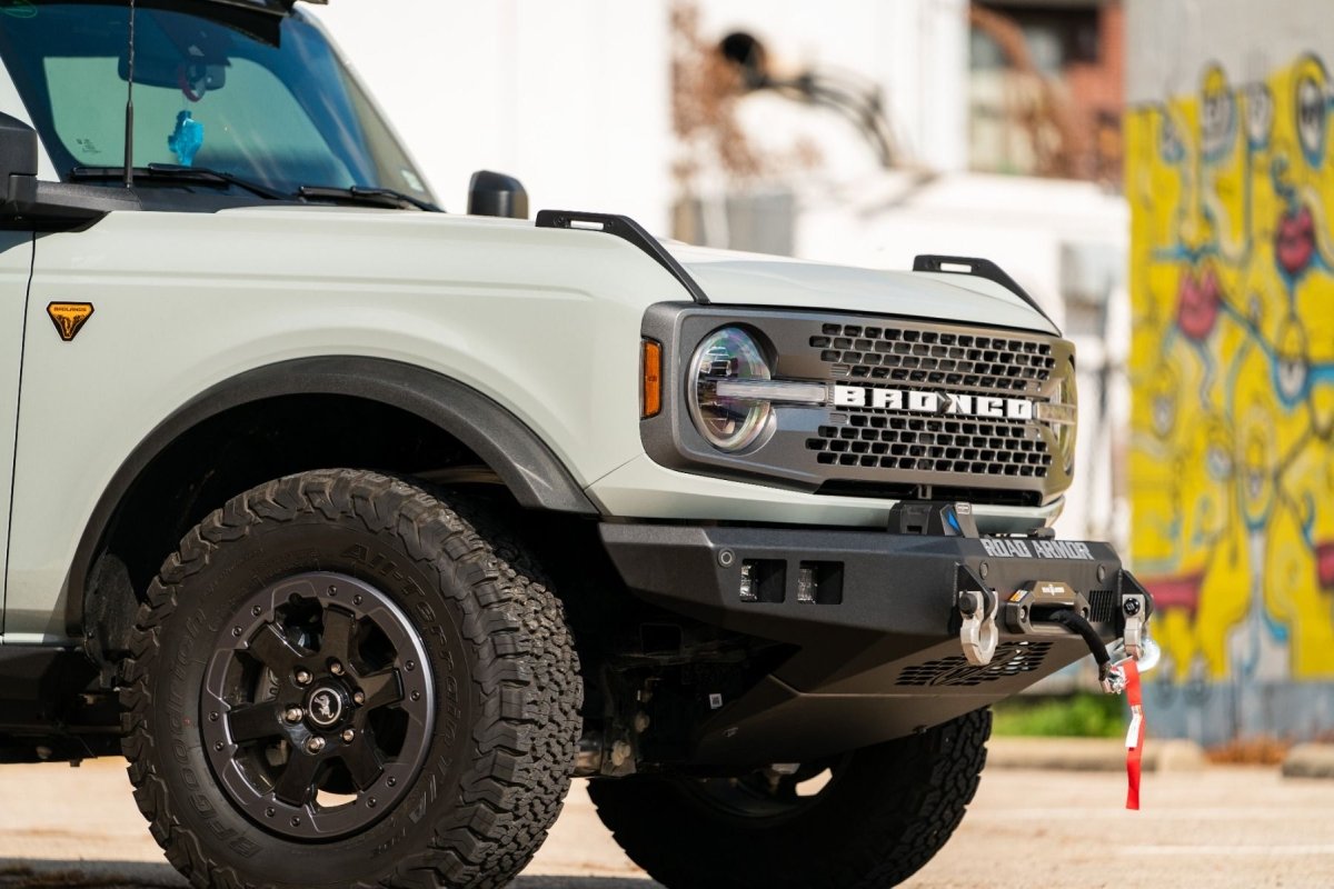 Road Armor - Road Armor 2021+ Ford Bronco Stealth Front Skid Plate - Tex Blk - Panda Motorworks