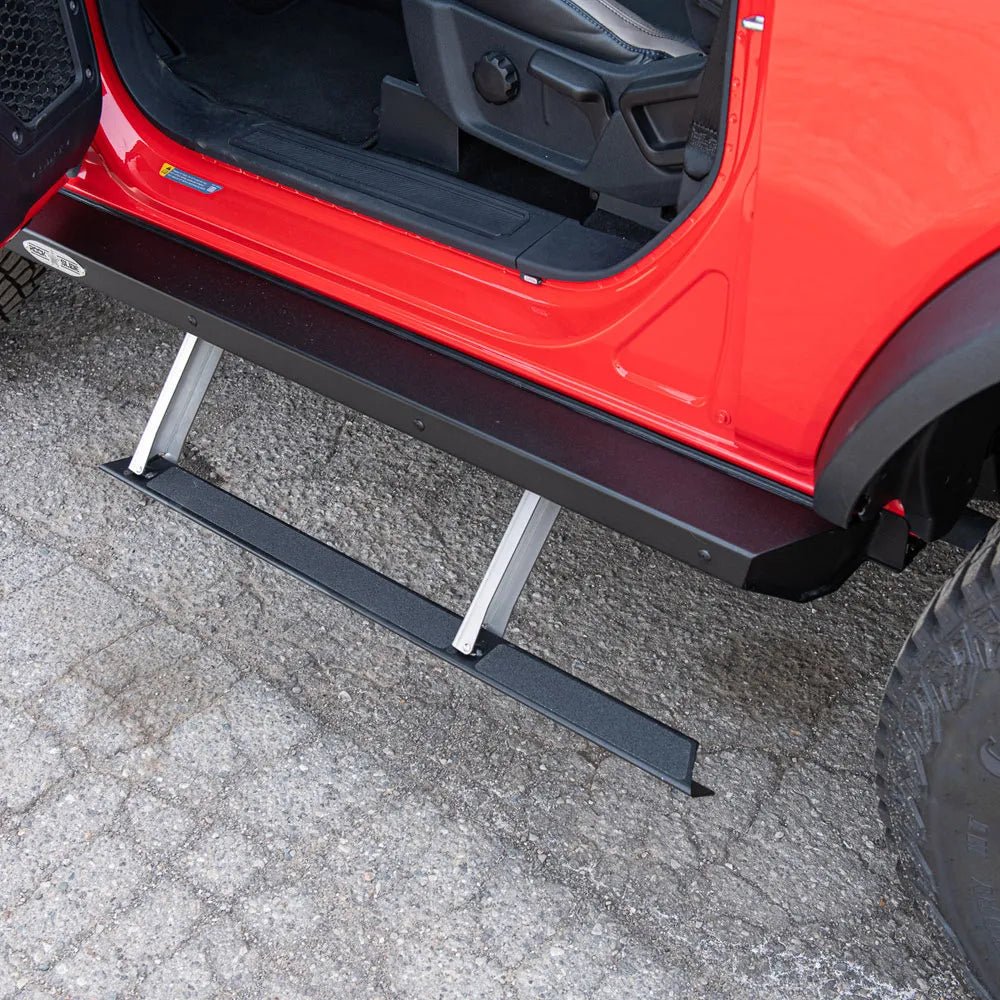 Rock Slide Engineering - Rock Slide 21 - 22 Ford Bronco 2 Door Step Sliders 3rd Gen - Panda Motorworks
