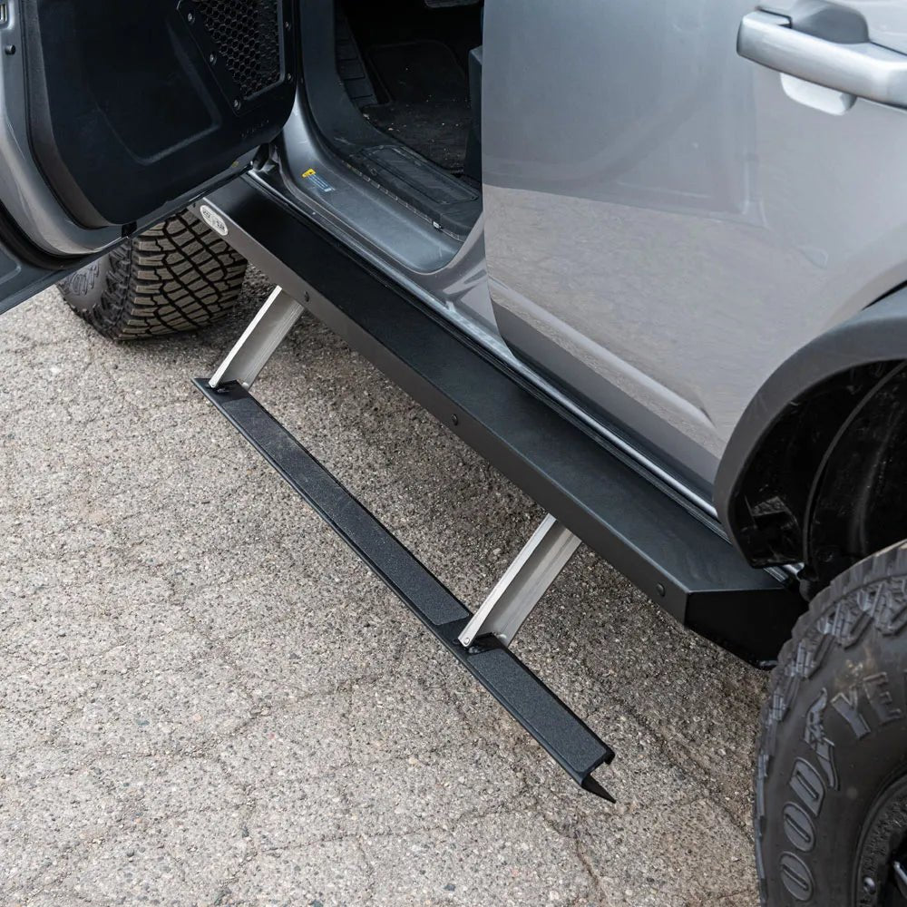Rock Slide Engineering - Rock Slide 21 - 22 Ford Bronco 4 Door Step Sliders 3rd Gen - Panda Motorworks
