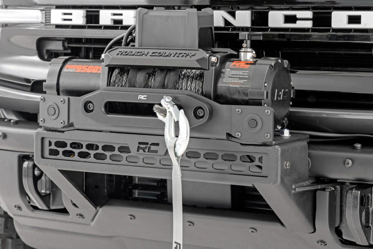 Rough Country - Rough Country 21+ Bronco Winch Mount - Fits OE Modular Bumper - Panda Motorworks