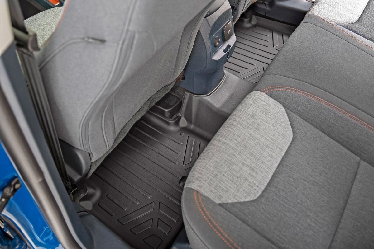 Rough Country - Rough Country FLOOR MATS FRONT AND REAR | FORD MAVERICK 4WD (2022 - 2023) - Panda Motorworks