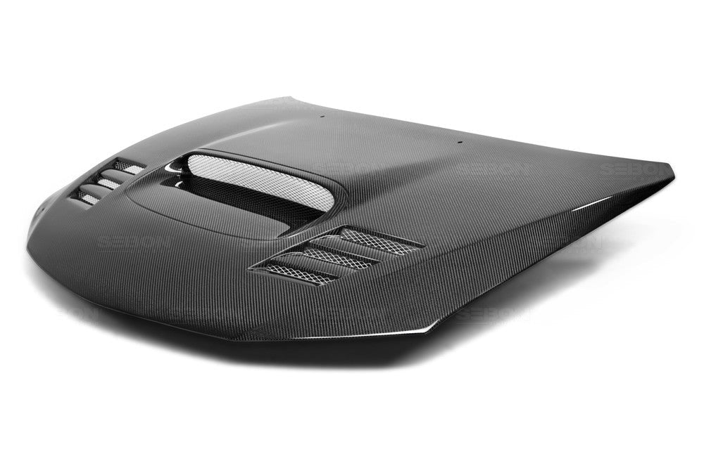 Seibon - CWII - STYLE CARBON FIBER HOOD FOR 2008 - 2014 SUBARU WRX / STI