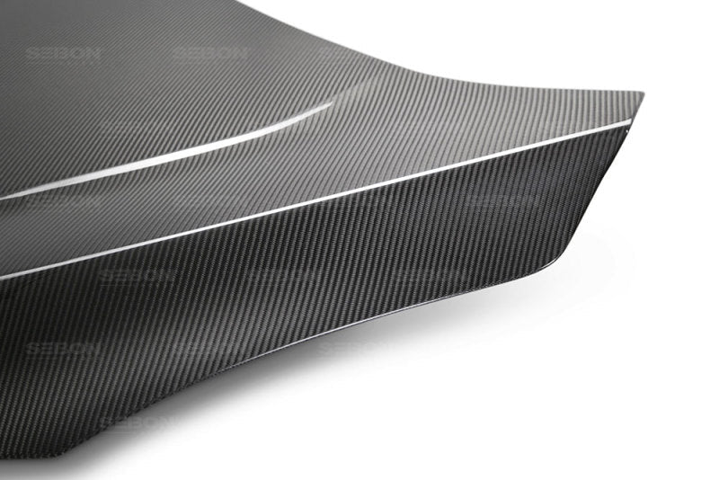 Seibon - Seibon 2016 - 2020 Honda Civic Coupe/Sedan/Hatchback OEM Style Carbon Fiber Hood