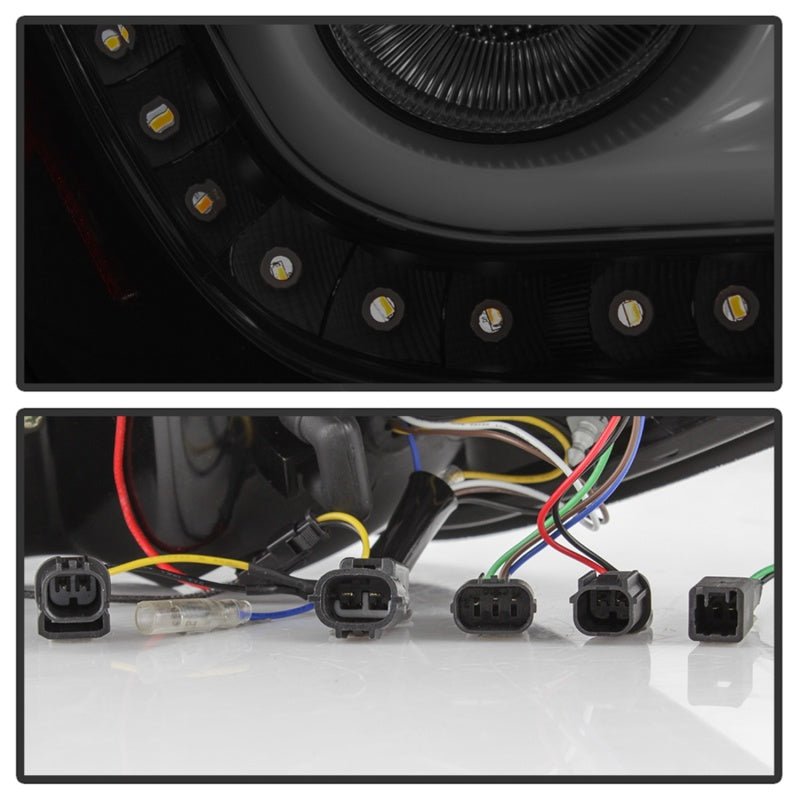 SPYDER - Spyder 16 - 18 Honda Civic 4 Door Light Bar LED Tail Lights - Black Smoke (ALT - YD - HC164D - LB - BSM) - Panda Motorworks