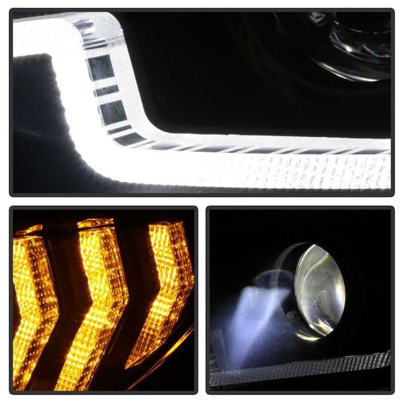 SPYDER - Spyder Honda Civic 16 - 18 2DR/4DR/Hatchback Headlight Black PRO - YD - HC16PL - SEQ - BK - Panda Motorworks