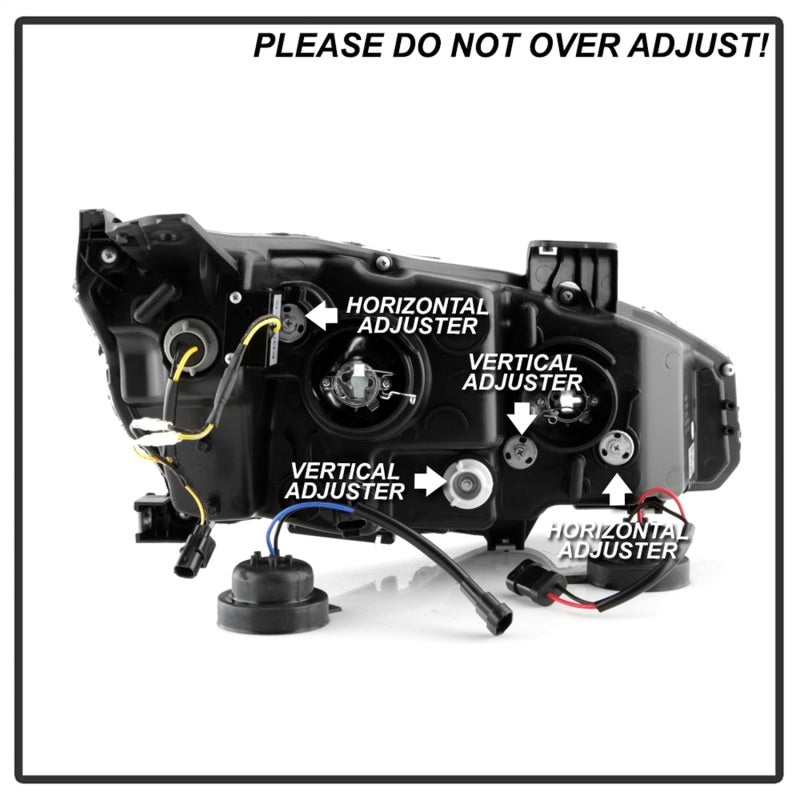 SPYDER - Spyder Honda Civic 16 - 2DR/4DR/Hatchback Projector Headlights - Black PRO - YD - HC16SI - SEQGR - BK - Panda Motorworks