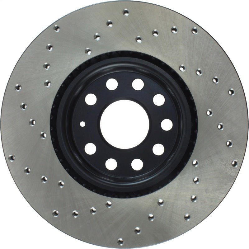 Stoptech - StopTech 06 - 13 Audi A3/08 - 09 TT / 06 - 09 VW GTI Mk V Cryo - Stop Left Front Drilled Rotor - Panda Motorworks