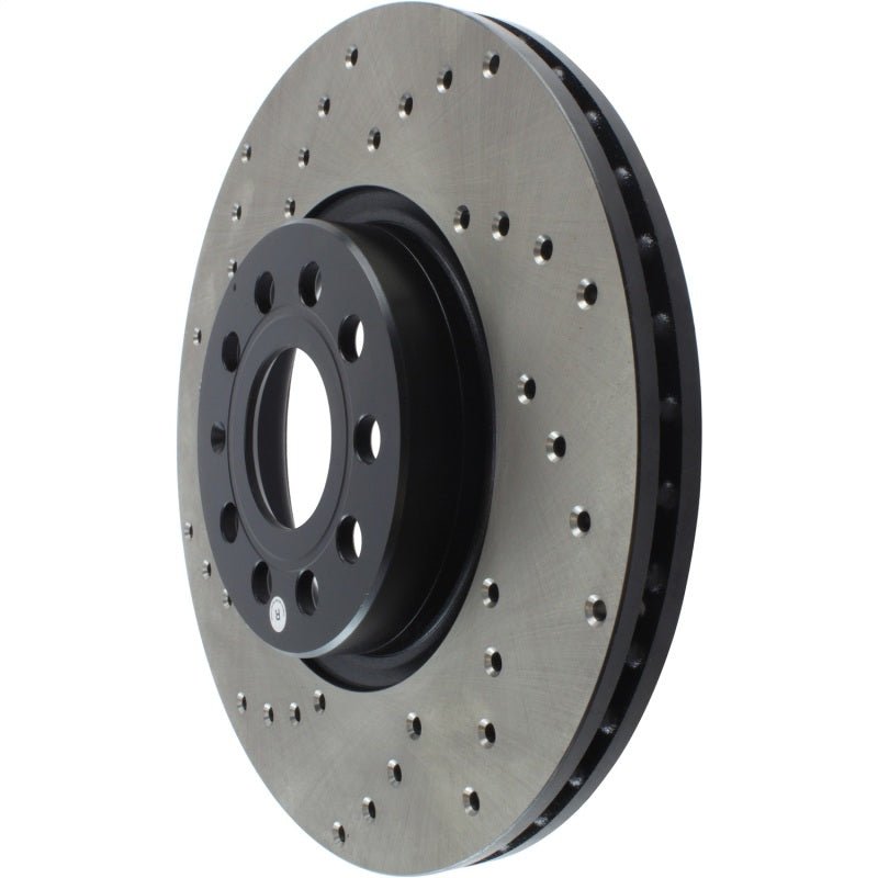 Stoptech - StopTech 06 - 13 Audi A3/08 - 09 TT / 06 - 09 VW GTI Mk V Cryo - Stop Right Front Drilled Rotor - Panda Motorworks
