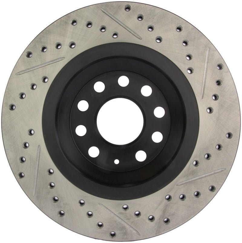 Stoptech - StopTech 09 VW Passat CC / 06 - 09 Passat Slotted & Drilled Right Rear Rotor - Panda Motorworks