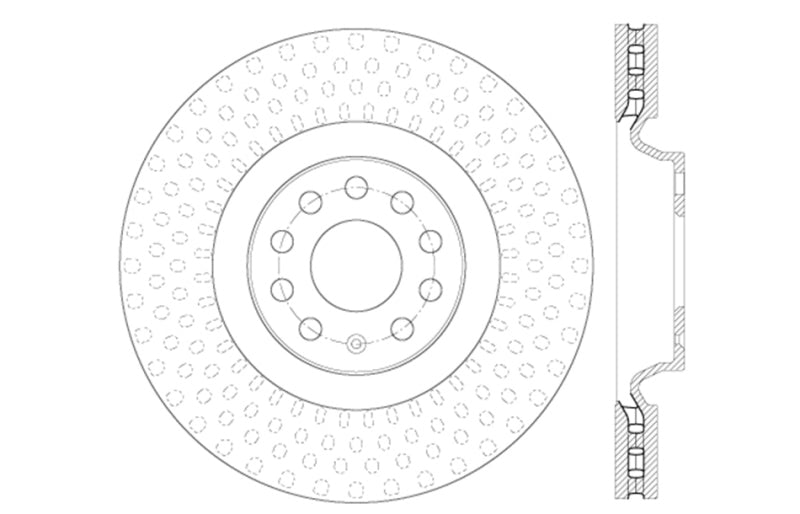 Stoptech - StopTech Drilled Sport Brake Rotor - Panda Motorworks