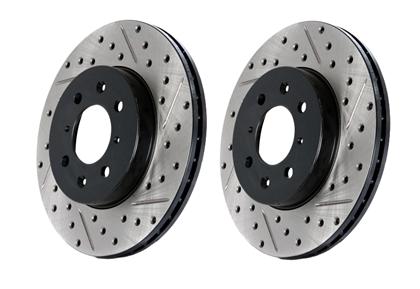 Stoptech - StopTech Rear Slotted & Drilled Sport Brake Rotor - Panda Motorworks