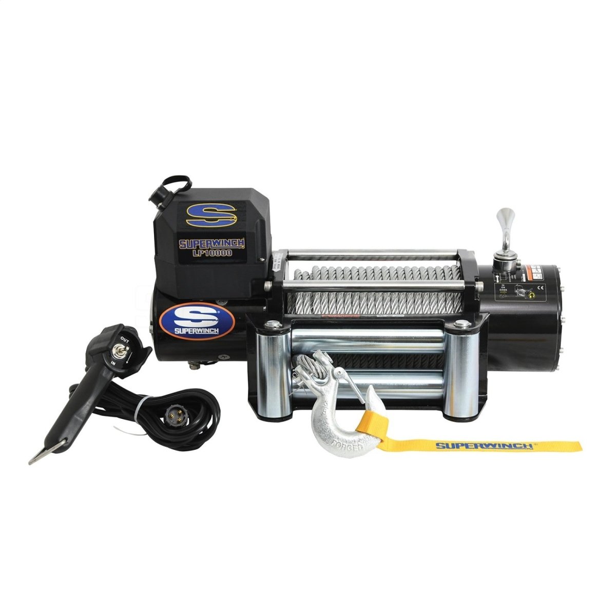 Superwinch - Superwinch 10000 LBS 12 VDC 3/8in x 85ft Steel Rope LP10000 Winch