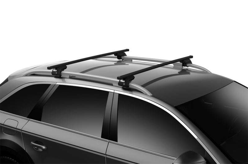 Thule - Thule SquareBar 135 Load Bars for Evo Roof Rack System (2 Pack / 53in.) - Black - Panda Motorworks