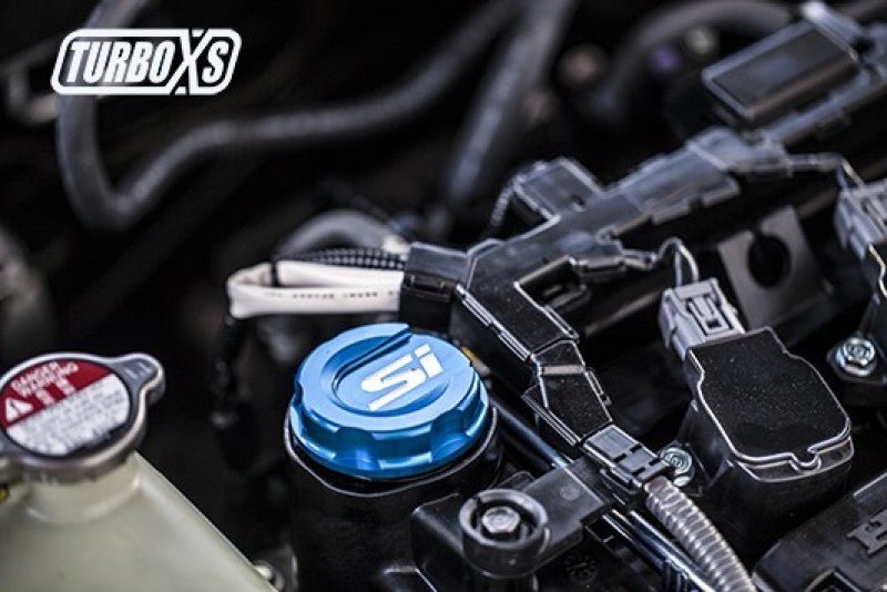Turbo XS - Turbo XS 2016+ Honda Civic Blue Oil Cap