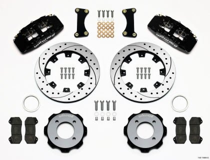Wilwood - Wilwood Dynapro 6 Front Hat Kit 12.19in Drilled 2011 - 2019 Fiesta - Panda Motorworks