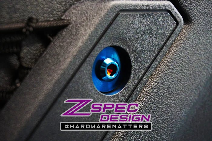 ZSPEC DESIGN - ZSPEC DESIGN INTERIOR DRESS - UP FASTENER KIT FOR 21+ FORD BRONCO 2.7L, TITANIUM & BILLET - Panda Motorworks