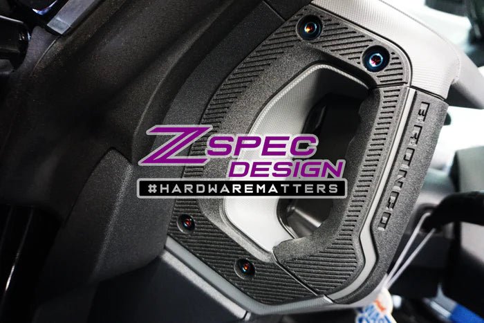 ZSPEC DESIGN - ZSPEC DESIGN INTERIOR DRESS - UP FASTENER KIT FOR 21+ FORD BRONCO 2.7L, TITANIUM & BILLET - Panda Motorworks