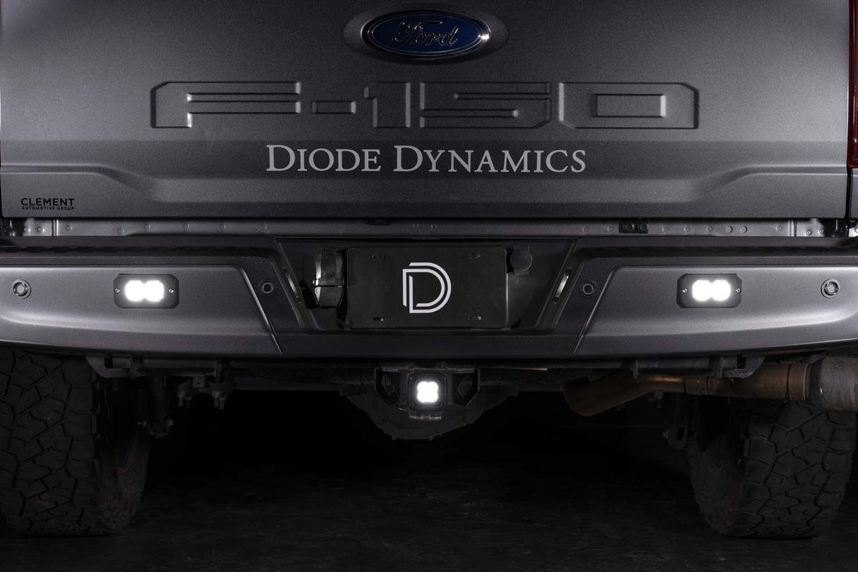 Diode Dynamics Stage Series Flush Mount Reverse Light Kit (SSC1 or C2 2.0 w/ Red Backlight)