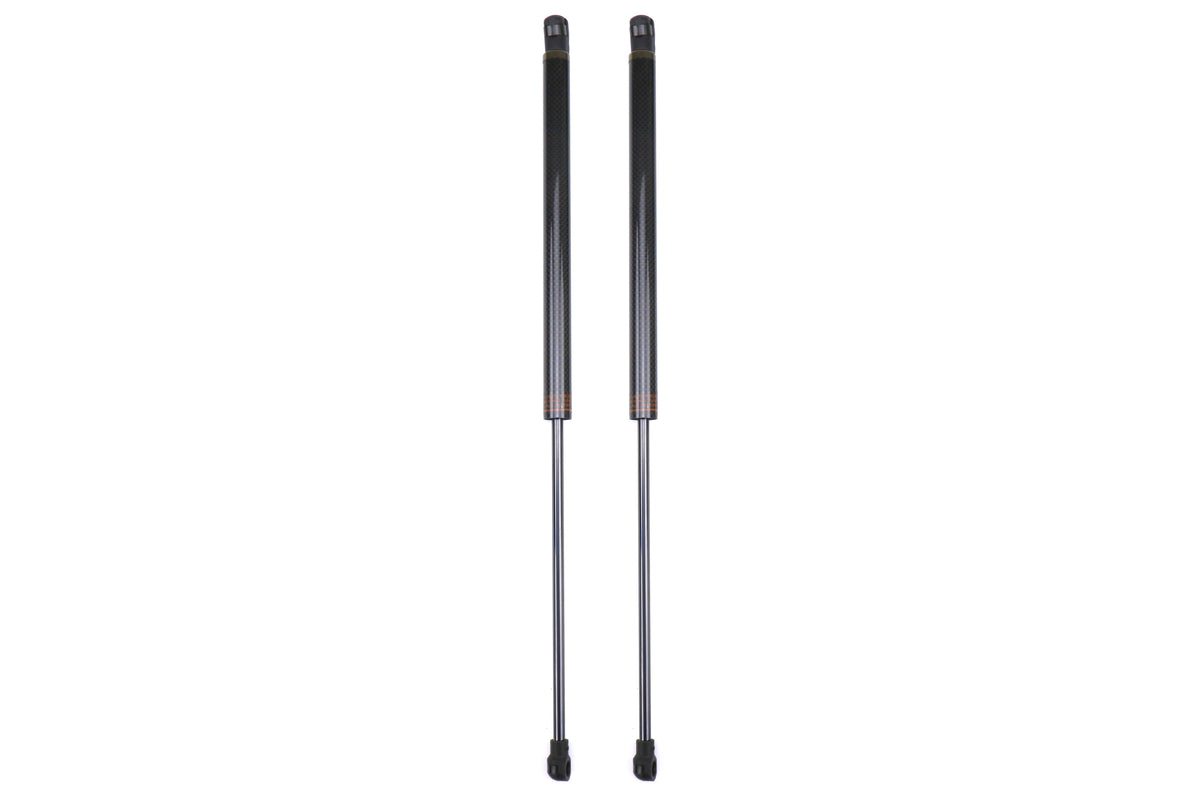 OLM Black Carbon Fiber Hood Dampers - 2015-2021 WRX / STI