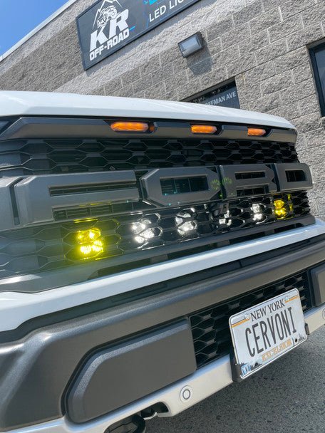 4X4 Truck LED'S - KR Off - Road Grille Light Brackets for 2015+ Ford F - 150 - Panda Motorworks