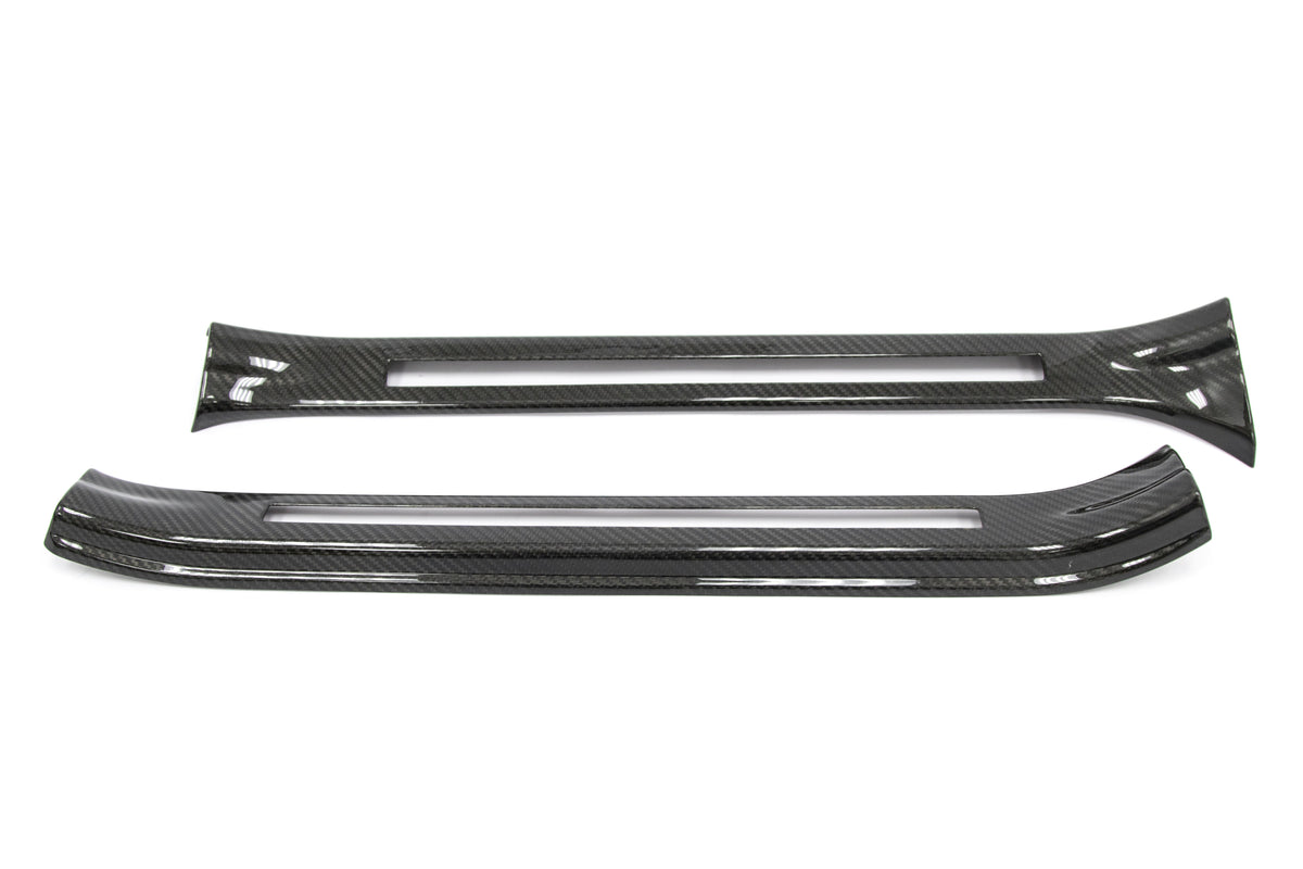 OLM LE Dry Carbon Fiber Door Sill Covers - 2015-2021 Subaru STI