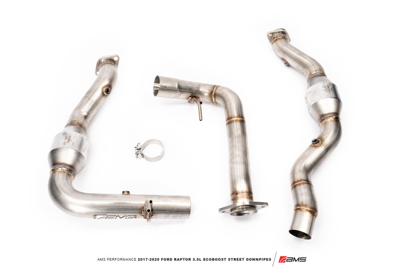 AMS Performance Street Downpipes | 17–20 Ford Raptor 3.5L EcoBoost