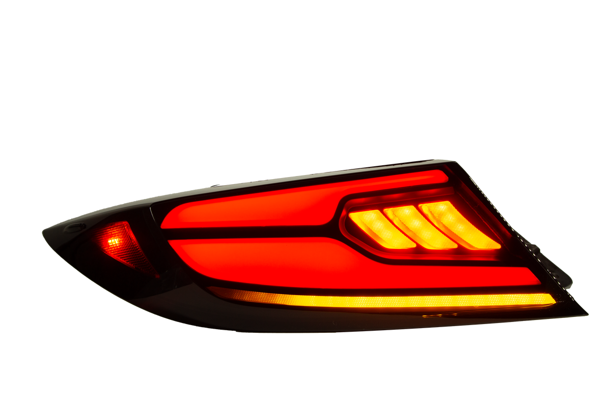 OLM Raiden LED Taillights (Clear Lens/Red Bar) - 2022+ GR86 / BRZ