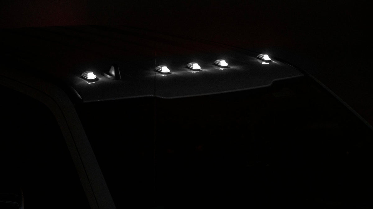 OLM Cab Light Replacement Set (Clear Lens/White Light) - 2017-2022 Ford Super Duty F250/F350