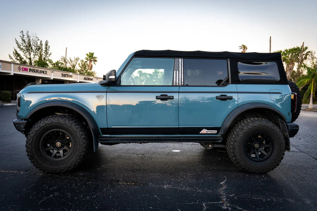 American Flag Acrylic Fender Badge Emblems - 2021+ Bronco Badlands