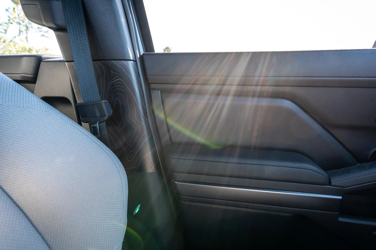 Topographic Seatbelt Panel Protection - 2024+ Tacoma / 2025+ 4Runner