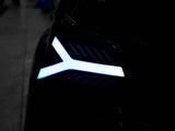 OLM Y-Spec LED Taillights (Smoke Lens  White Optic w/RGB) - 2015-2021 WRX / STI