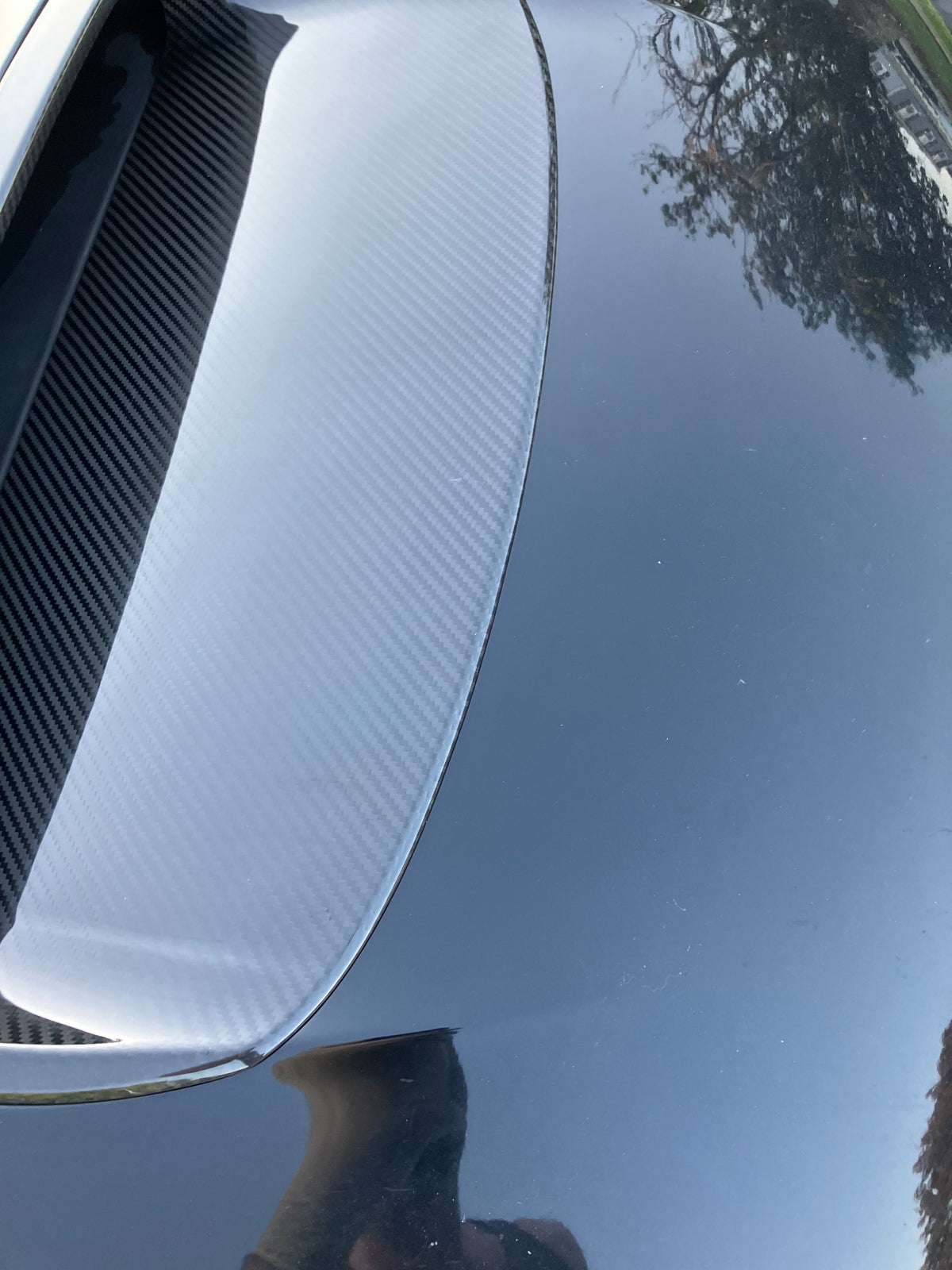 OLM LE Dry Carbon Fiber Hood Scoop Cover - 2010-2014 WRX / STI with Hood Scoop Cover